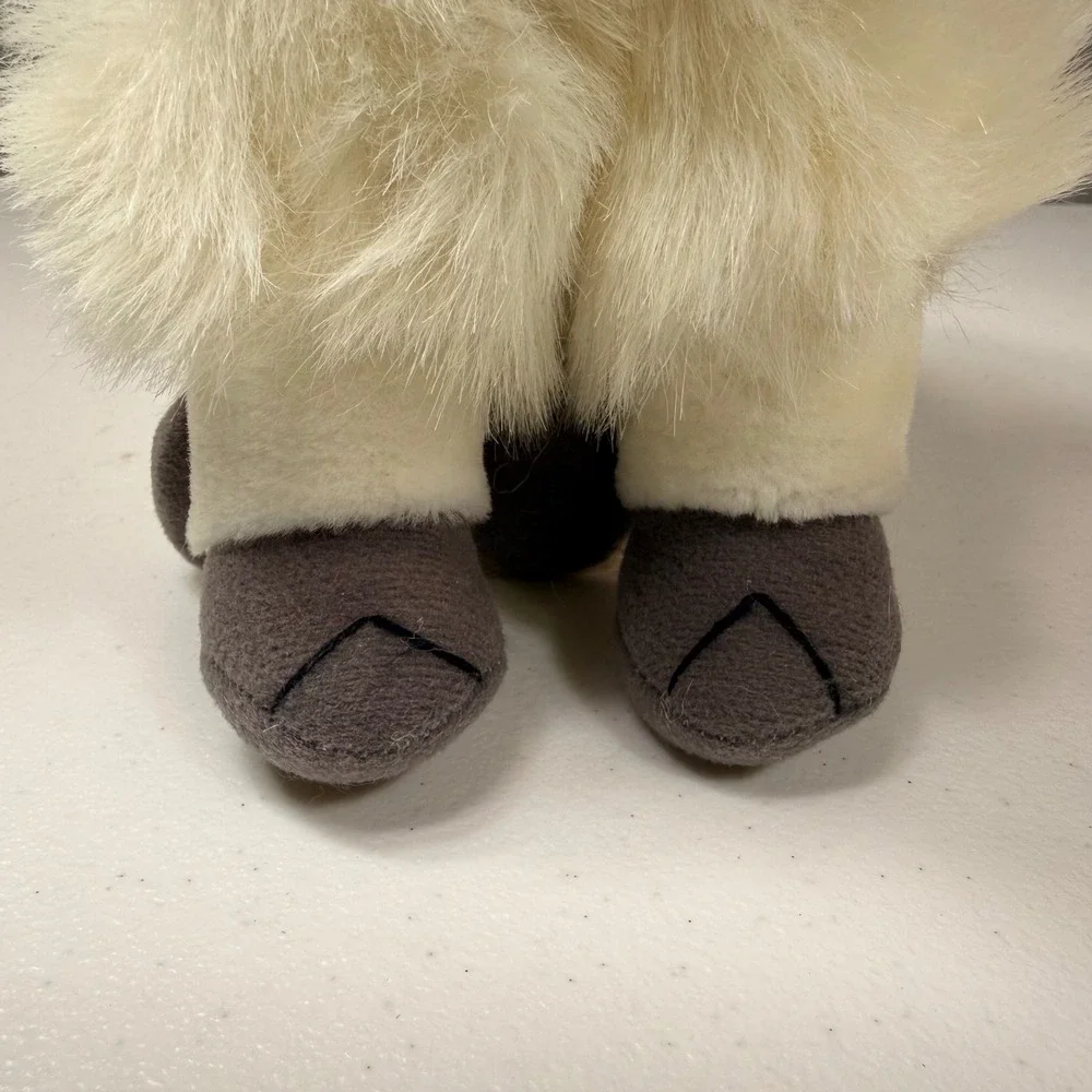 Vintage Dakin Mountain Goat Plush White Ram Stuffed Animal Realistic 10